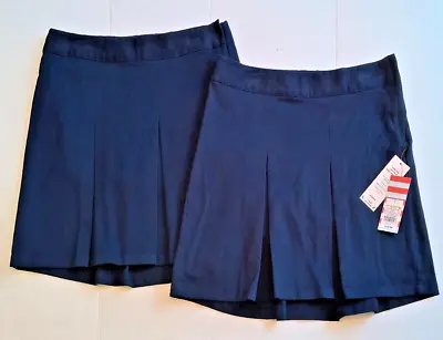 Girls School Uniform Pleated Navy Cat & Jack Size 14 You're Buying Two • $5.60