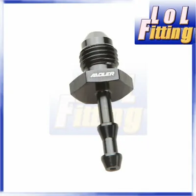 -4AN 4AN AN4 To 4mm Barb Straight Fitting Fuel Line Aluminum Black • $4.56