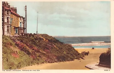 Marske-by-the-sea (redcar) - Beach Approach ~ An Old Postcard #224238 • £2.19