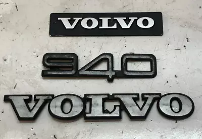 90 - 96 Volvo  940 Rear Trunk Badge Lot Fender Trunk OEM • $24.99