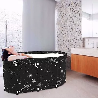 KELIXU NEW Black 43 X 25 X 20  Portable Foldable Soaking Freestanding Bathtub • $39.99