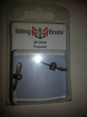 BILLING BOATS - BF-0040 Propeller (2) 28mm With 2mm Hole BRAND NEW Plastic  • $14