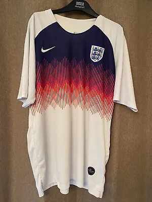 £40 • Buy England 2018 World Cup Football Shirt Training Warm Up Nike Dri Fit Size XXL