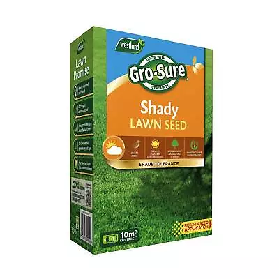 Gro-Sure Shady Lawn Seed Cover Up To 10sqm With Built-in Seed Applicator • £9.99