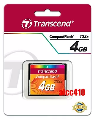 Transcend 4GB CF 133x Compact Flash Memory Card TS4GCF133 In Sydney E • $39.95
