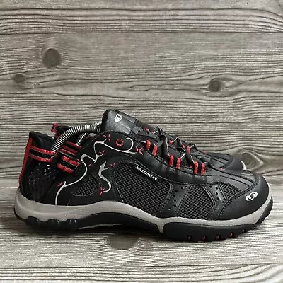 Salomon Womens Techamphibian 3 Contragrip Hiking Water Shoes  Size 10  Black/Red • £26.96