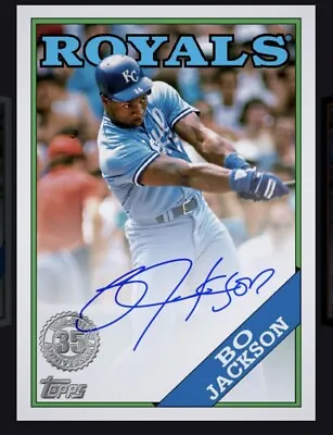 2023 TOPPS 1988 Baseball Autograph - BO JACKSON (Topps MLB Bunt Digital Card • $6.99