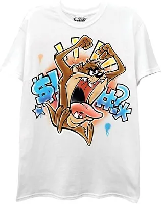 Warner Bros Looney Tunes Mens Taz T-Shirt - Tasmanian Devil Mens Graffiti T-... • $9.99