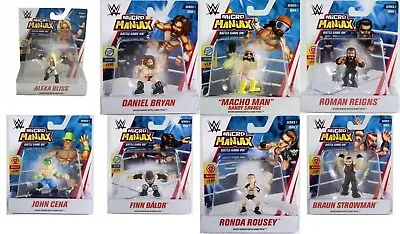 £7.99 • Buy WWE WWF Micro Maniax Wrestling Action Figures Series 1 Rousey Balor Cena Savage