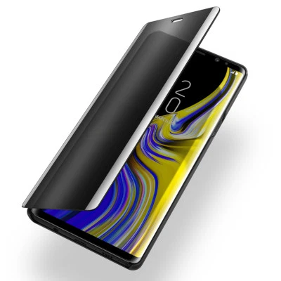 $10.99 • Buy For Samsung Galaxy Note 9 8 S9 S8 Clear View Flip Mirror Stand Case Full Cover