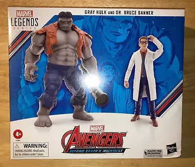 Hasbro Marvel Legends Series Gray Hulk And Dr. Bruce Banner Action Figures LOOSE • $49.99