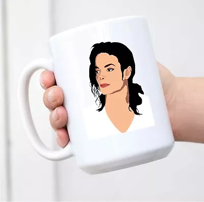 Michael Jackson Cartoon New Ceramic Mug L18 White Coffee Mug • $10.49