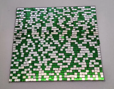 300 Pieces Mixed Green & Silver Glass Mirror Tiles Aprox 5 X 5 Mm Art&Craft • £4.99