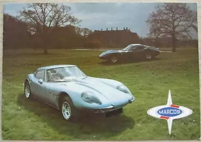 MARCOS Sports Cars Sales Brochure C1980  1600 2.8 V6 3 LITRE FORD & VOLVO • $14.79