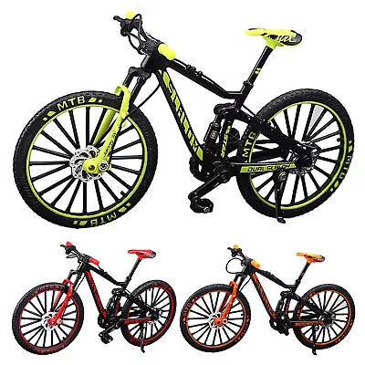 Miniature Alloy Foldable Bicycle Toy Finger Bike Model Gift Desktop Decoration • £13.98