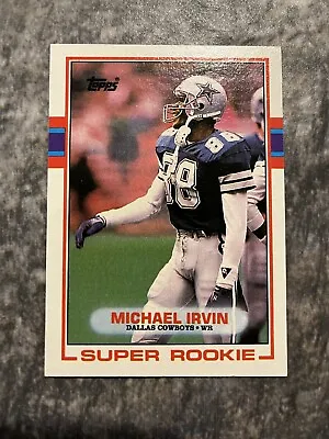 1989 Topps Michael Irvin RC Rookie #383 Dallas Cowboys • $2.75