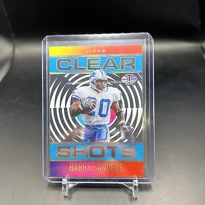 2021 Illusions Football Barry Sanders HOF Clear Shots /299 Detroit Lions • $19.99