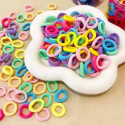 Colorful Hair Ties Girls Hair Bobbles Pack Of 200 Snag Free Hair Ties • £5.49