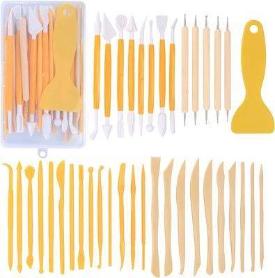£10.97 • Buy 39 Pcs Pottery Clay Sculpting Tools, Polymer Clay Tools, Wood Carving Tools, ...