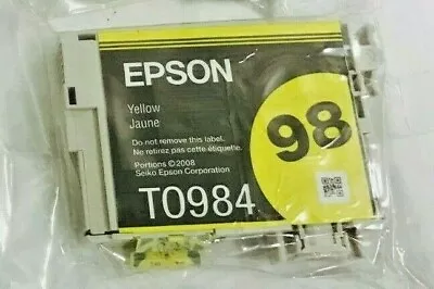 New Genuine Epson 98 Yellow Ink Cartridges Artisan 730 BAG • $5.99