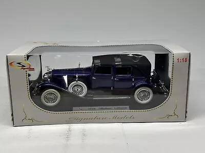 Signature Models Blue 1930 Packard Lebaron 1/18 Scale New In Box • $69.95