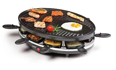 Raclette Grill Entertain And Cook! 8 Person Party 1200w DO9038G DOMO - New Boxed • £42.50