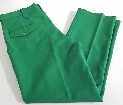 Mesquite Niver Western Wear Green Pants USA 38 Zip Hook Eye  Pearl Snap Buttons • $55