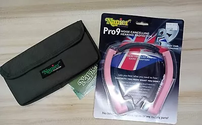 Napier Pro 9 Hearing Protector PINK   Hearing-Protection With Napier Carry Case • £12.50