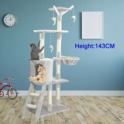 £42.99 • Buy Large Cat Tree Activity Centre Climbing Tower Multilevel Scratching Post Kitten