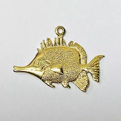 Sultan Hawaii Na Hoku Wyland 14K Yellow Gold Butterflyfish Charm Pendant 1.45g • $250