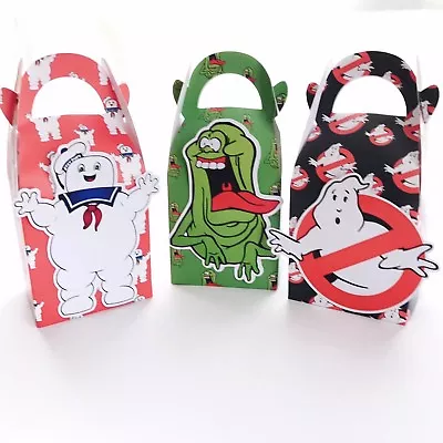 6x Ghostbusters Lolly Loot Bag Box. Party  Supplies Banner Cake Ghost Bunting • $12