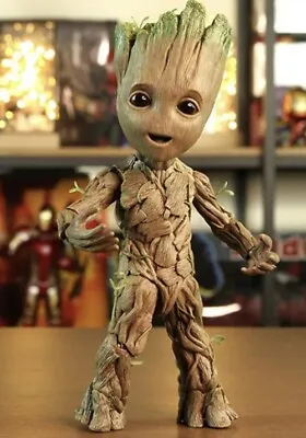 26cm Guardians Of The Galaxy Tree Man Groot Action Figure Marvel Film Model BNIB • £29.99