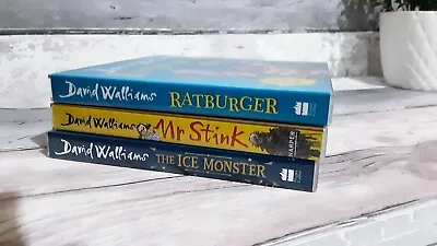 David Walliams Audio Books CD Bundle X 3 The Ice Monster Mr Stink Ratburger  • £7.95