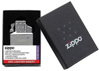 Zippo Lighter Insert - ARC Insert -Double Plasma Beam Rechargable (USB Charger) • £22.99