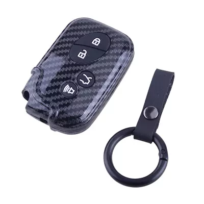 $10.68 • Buy Carbon Fiber Style Remote Key Fob Case Cover Fit For Lexus GX LX RX ES IS GS LS