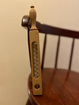 Vintage Dr. Forbes Baby Bath Thermometer In Wood Case. • $40
