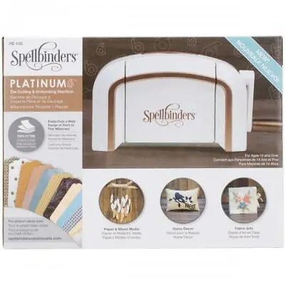 $301.48 • Buy Spellbinders Platinum 6.0 Cut & Emboss Machine PE100