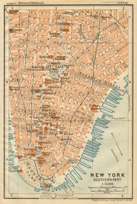 £48.99 • Buy LOWER MANHATTAN Financial District Tribeca Battery Park. NYC City Plan 1904 Map