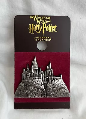 Harry Potter Hogwarts Castle Relief Metal Pin Universal Orlando Mint On Card • $8.99