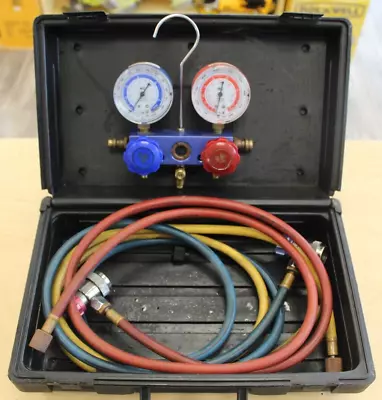 MasterCool 89661-PRO Professional Manifold Gauge Set * Pre-owned*  FREE SHIPPING • $129.99