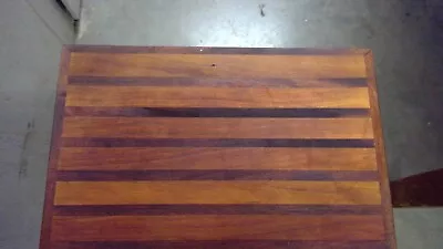 Multi Wood Stripe Cutting Charcuterie Board 13 3/4x12 Inches • $24