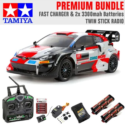 Tamiya RC 58716 Toyota Yaris Rally 1 Hybrid  TT-02 RC Car Premium Stick Bundle • £234.95