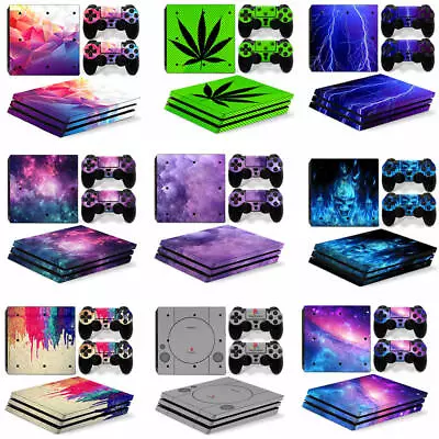 $10.22 • Buy PlayStation 4 PRO PS4 PRO Decal Skin Sticker Set For Console &2 Pads