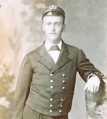 Victorian CDV Photo Military Sailor Merchant Navy Lomer Brisbane Australia • £26.99