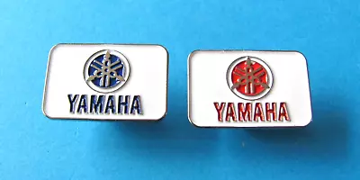 2 Yamaha Motorcycle Pin Badges Red & Blue. • £3