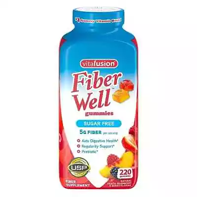 Vitafusion Fiber Well Gummies 5g Fiber SUGAR FREE *220 Ct • $28.49