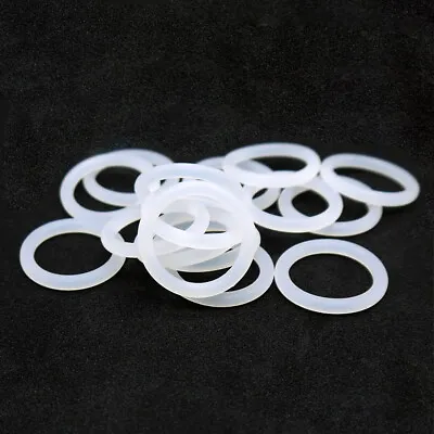 £1.43 • Buy White 2mm Thick Silicone High Temp Pad Flat Washer O Ring Rubber Seal Gaskets