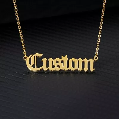 Personalized Name Custom Necklace Stainless Steel Pendant Fashion Jewelry Gift • $6.99