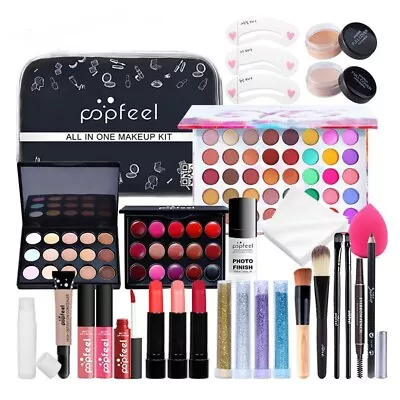 Make-up Gift Set Cosmetics Makeup Palettes All In One Makeup Kit For Full Face • £14.95