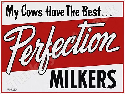 Perfection Milkers 18  X 24  Metal Sign • $64.99